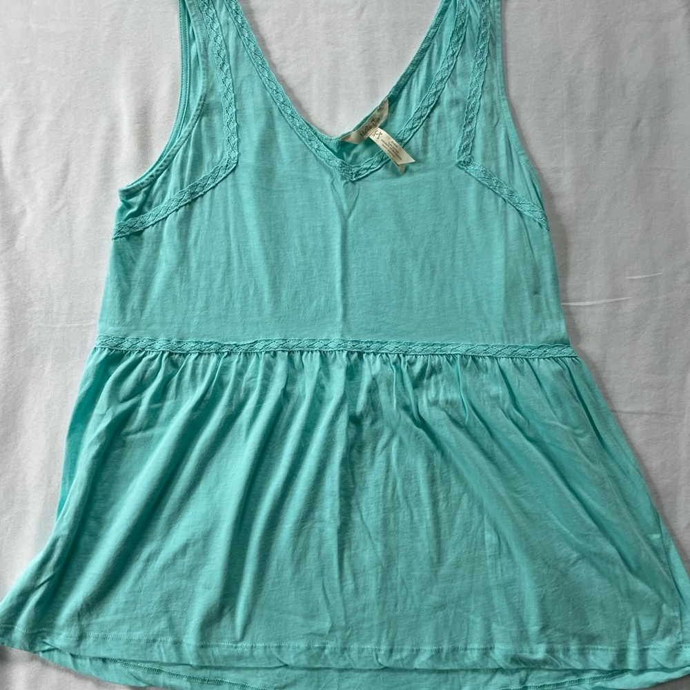 Matilda Jane Mint Green Sleeveless Peplum Tank Top